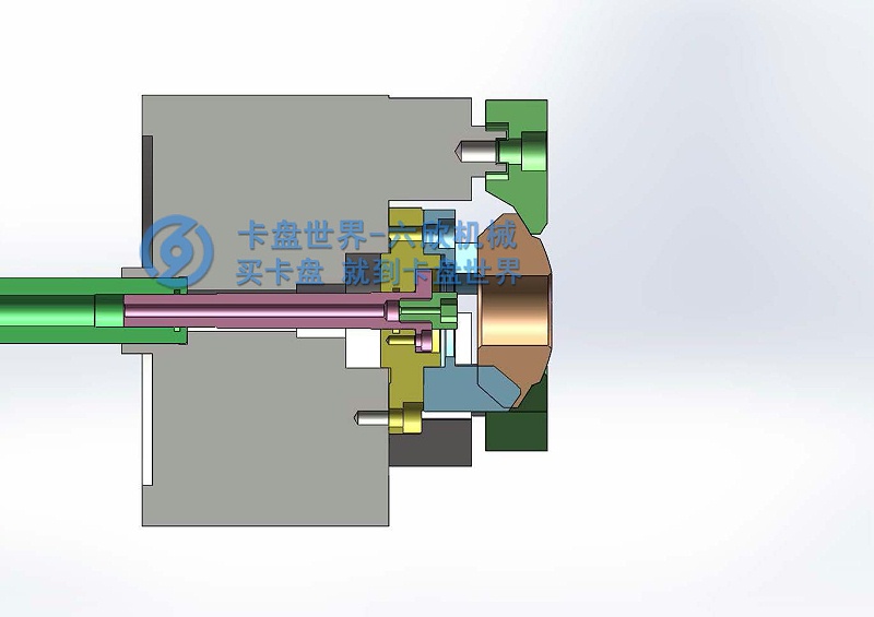 行星齿轮工件指形卡盘BF夹持方案