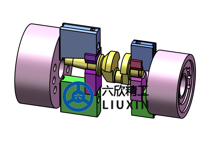 夹持偏心距工件外形夹具解决方案