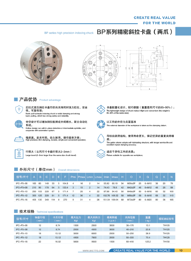 二爪精密斜拉卡盘