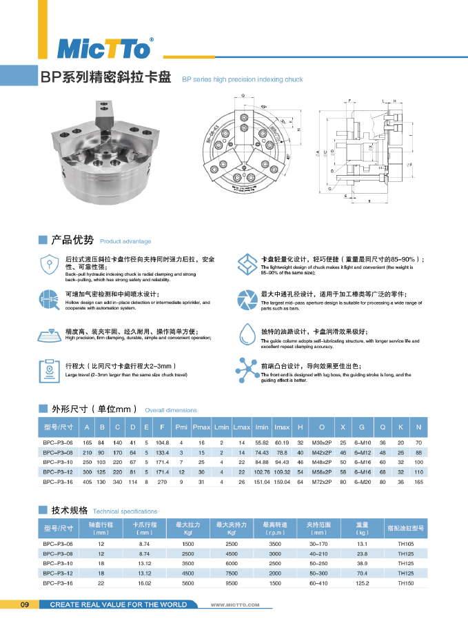 三爪精密斜拉卡盘